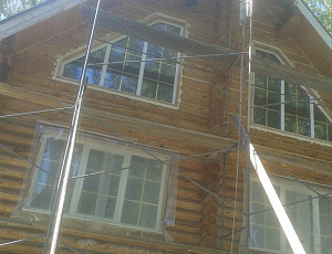 Дом в Сосновке. Новосибирская обл. Сентябрь 2015. Использованы Base, Toplasur №15, №11. Фото Вера Павловна Гладышева в рамках конкурса belinka. сделано сLOVEнией