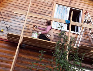 Покраска дачи. Сентябрь 2016. Использованы TopLasur №14. Фото - Валерий Кусанин в рамках конкурса belinka. сделано сLOVEнией