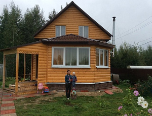 Наш любимый маленький домик. Июль 2015. Использованы TopLasur №13. Фото - Ирина Викторовна Полунина в рамках конкурса belinka. сделано сLOVEнией