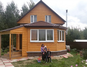 Наш любимый маленький домик. Июль 2015. Использованы TopLasur №13. Фото - Ирина Викторовна Полунина в рамках конкурса belinka. сделано сLOVEнией