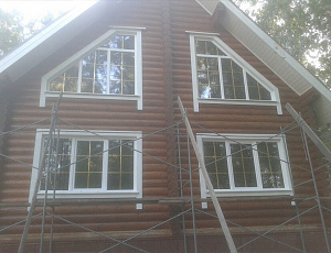 Дом в Сосновке. Новосибирская обл. Сентябрь 2015. Использованы Base, Toplasur №15, №11. Фото Вера Павловна Гладышева в рамках конкурса belinka. сделано сLOVEнией