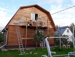 Покраска дачи. Сентябрь 2016. Использованы TopLasur №14. Фото - Валерий Кусанин в рамках конкурса belinka. сделано сLOVEнией