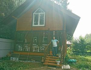 Дом - банька. Использована TopLasur №15. Фото - Василий Таранов в рамках конкурса "belinka. сделано сLOVEнией"