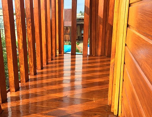 Любимый домик. Июль 2016. Использованы Base, Toplasur №16. Фото - Константин Владимирович Сухарев в рамках конкурса belinka. сделано сLOVEнией