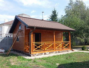 Лесной домик. Использованы Base, 1-й слой TopLasur №16, 2-й слой TopLasur №15. Фото - Алексей Салагаев в рамках конкурса belinka. сделано сLOVEнией